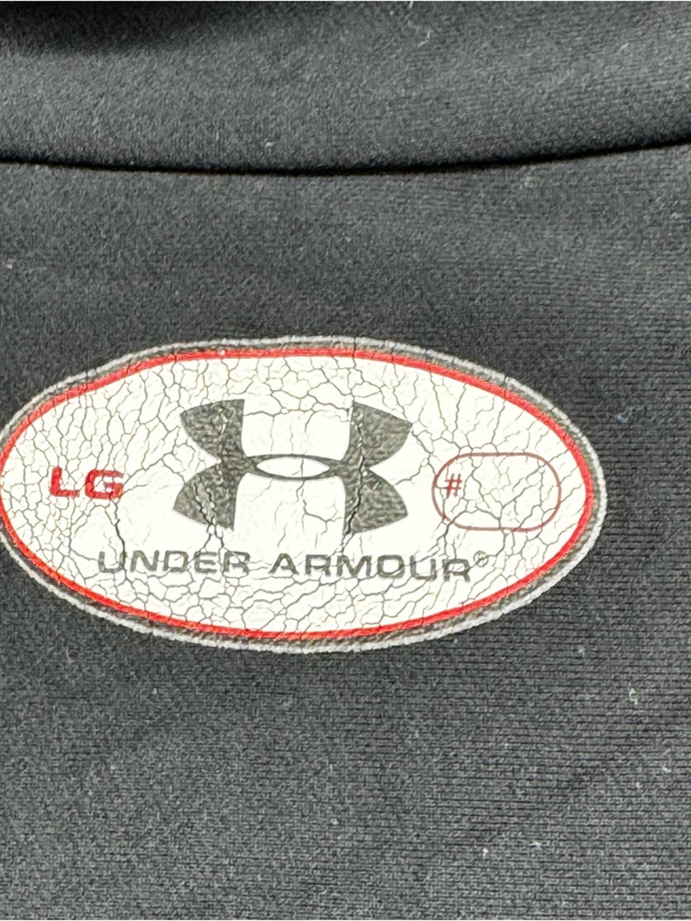 Under Armour Size Large Red/Black Ny/Poly/Elas Fitted Base Layer Mock Neck Top - Picture 8 of 11